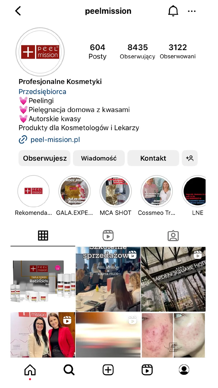 Profil peelmission przed objęciem opieką